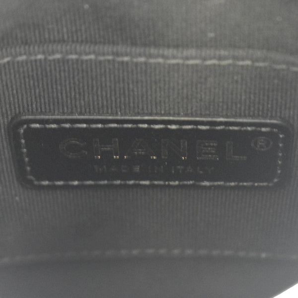 CHANEL Chain Flap Quilted Leather Hobo Shoulder Bag Ivory