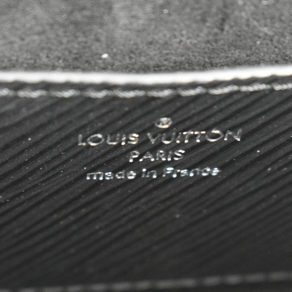 LOUIS VUITTON Twist Whipstitch MM Epi Leather Shoulder Bag Black