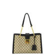 GUCCI Padlock Medium GG Supreme Canvas Shoulder Bag Beige 479197