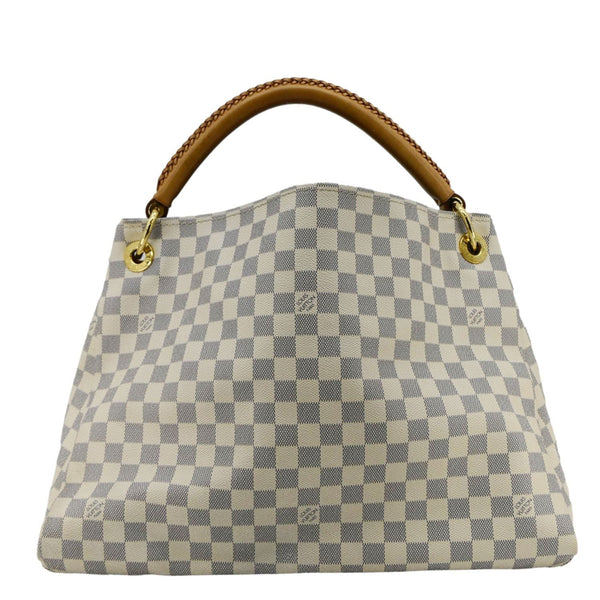 LOUIS VUITTON Artsy MM Damier Azur Hobo Bag White