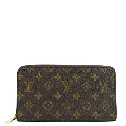 LOUIS VUITTON Monogram Canvas Zippy Wallet Brown