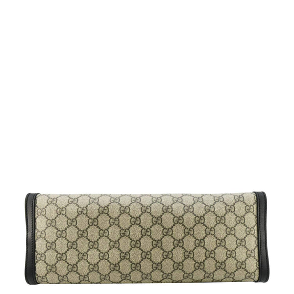 GUCCI Padlock Medium GG Supreme Canvas Shoulder Bag Beige 479197