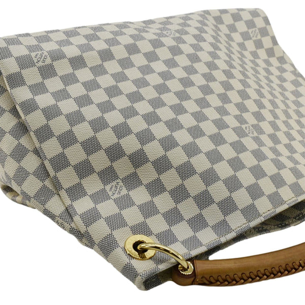 LOUIS VUITTON Artsy MM Damier Azur Hobo Bag White