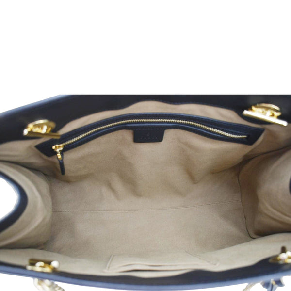 GUCCI Padlock Medium GG Supreme Canvas Shoulder Bag Beige 479197