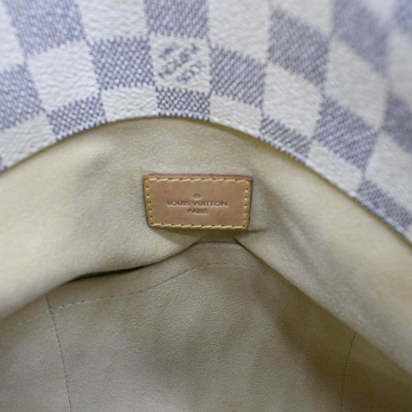 LOUIS VUITTON Artsy MM Damier Azur Hobo Bag White