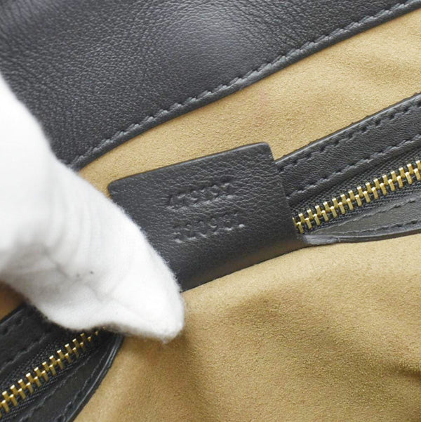 GUCCI Padlock Medium GG Supreme Canvas Shoulder Bag Beige 479197