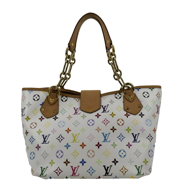 LOUIS VUITTON Annie MM Multicolor Monogram Canvas Shoulder Bag White