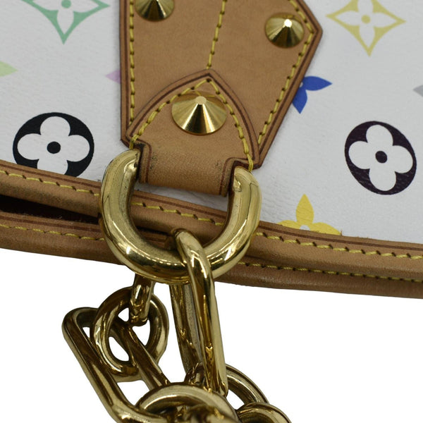 LOUIS VUITTON Annie MM Multicolor Monogram Canvas Shoulder Bag White