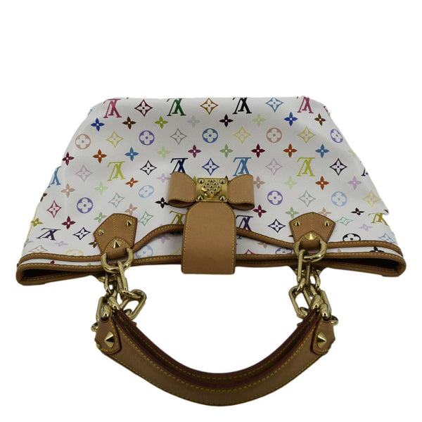 LOUIS VUITTON Annie MM Multicolor Monogram Canvas Shoulder Bag White