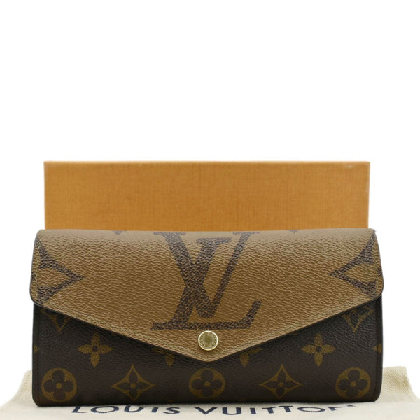 LOUIS VUITTON Sarah Monogram Reverse Canvas Wallet Brown