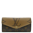 LOUIS VUITTON Sarah Monogram Reverse Canvas Wallet Brown