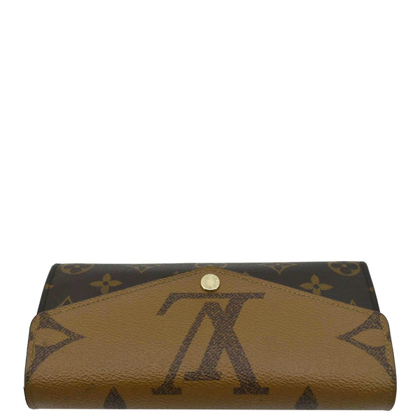 LOUIS VUITTON Sarah Monogram Reverse Canvas Wallet Brown