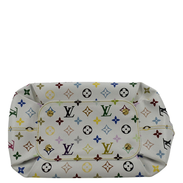 LOUIS VUITTON Annie MM Multicolor Monogram Canvas Shoulder Bag White