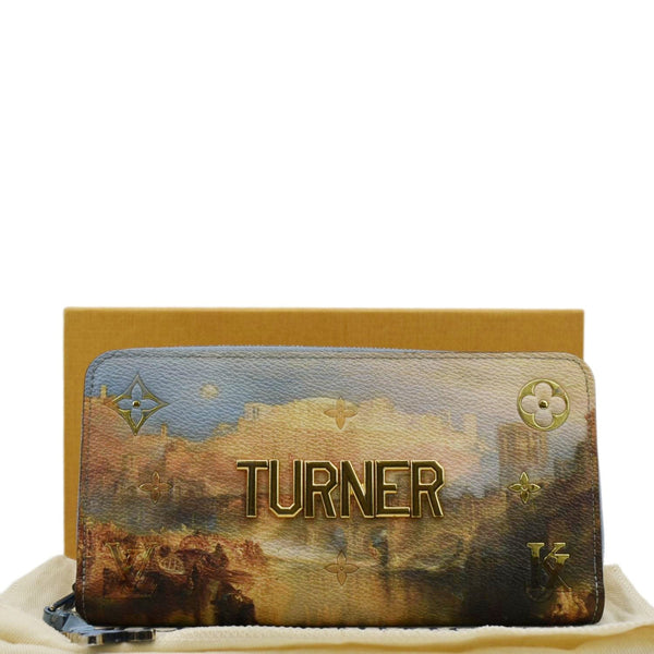 LOUIS VUITTON Turner Print Canvas Zippy Wallet Blue