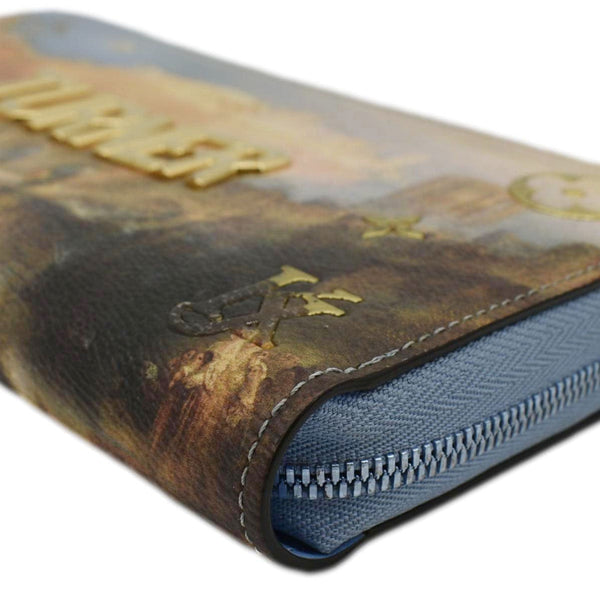 LOUIS VUITTON Turner Print Canvas Zippy Wallet Blue