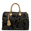 LOUIS VUITTON Speedy 30 Fleur De Jais Monogram Sequins Satchel Bag Black