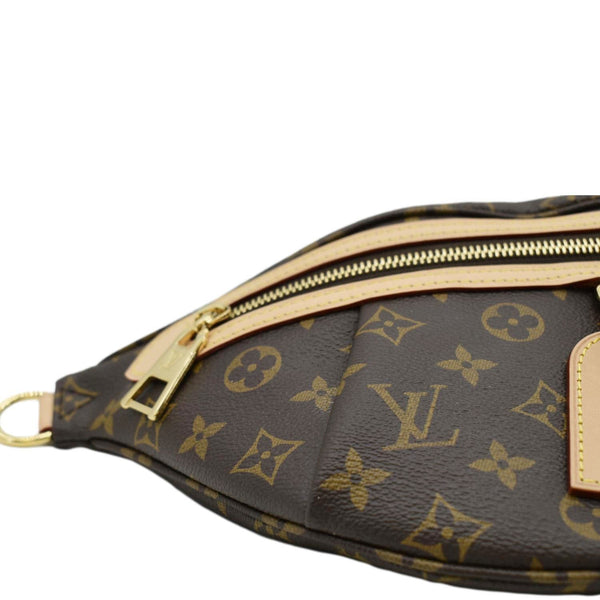 LOUIS VUITTON High Rise Monogram Canvas Bumbag Brown No Strap