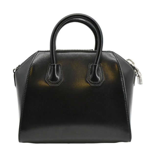 GIVENCHY Antigona Mini Leather Shoulder Bag Black back side