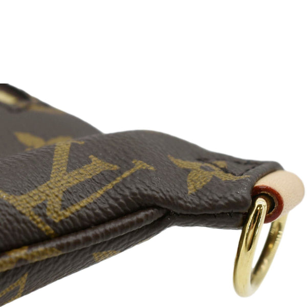 LOUIS VUITTON High Rise Monogram Canvas Bumbag Brown No Strap