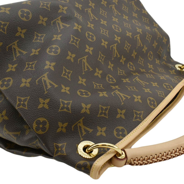 LOUIS VUITTON Artsy MM NM Monogram Canvas Hobo Bag Brown