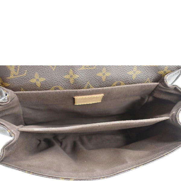 LOUIS VUITTON Metis Pochette Monogram Canvas Crossbody Bag Brown