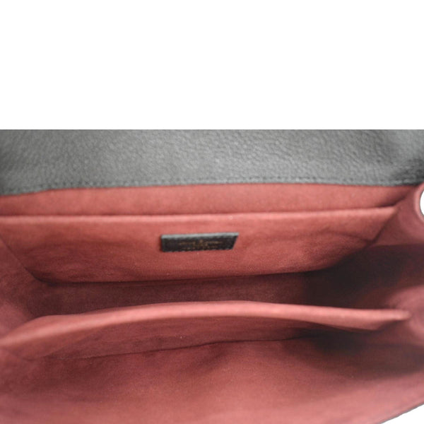 LOUIS VUITTON Metis Pochette Bicolor Empreinte Leather Crossbody Bag Black