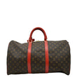 LOUIS VUITTON Keepall Travel Bag Brown front side