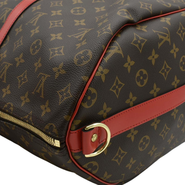 LOUIS VUITTON Keepall 50 Bandouliere Monogram Canvas Travel Bag Brown