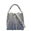 LV Muria Mahina Perforated Leather Light Blue Shoulder Bag  front look