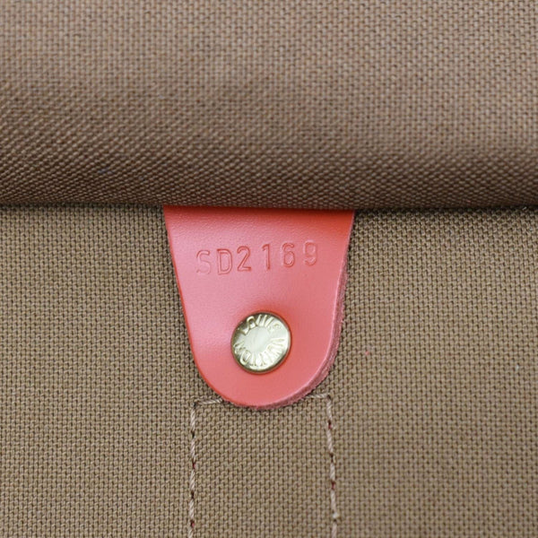 LOUIS VUITTON Keepall 50 Bandouliere Monogram Canvas Travel Bag Brown