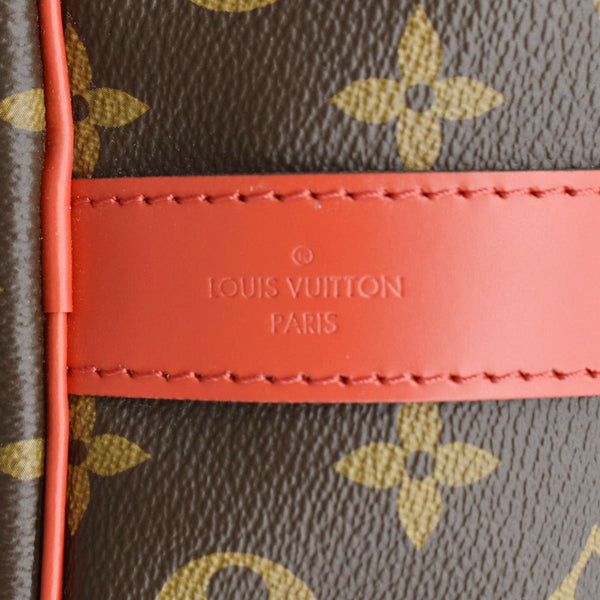 LOUIS VUITTON Keepall 50 Bandouliere Monogram Canvas Travel Bag Brown