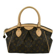 LOUIS VUITTON Tivoli PM Monogram Canvas Satchel Bag Brown