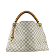 LOUIS VUITTON Artsy MM Damier Azur Hobo Bag White