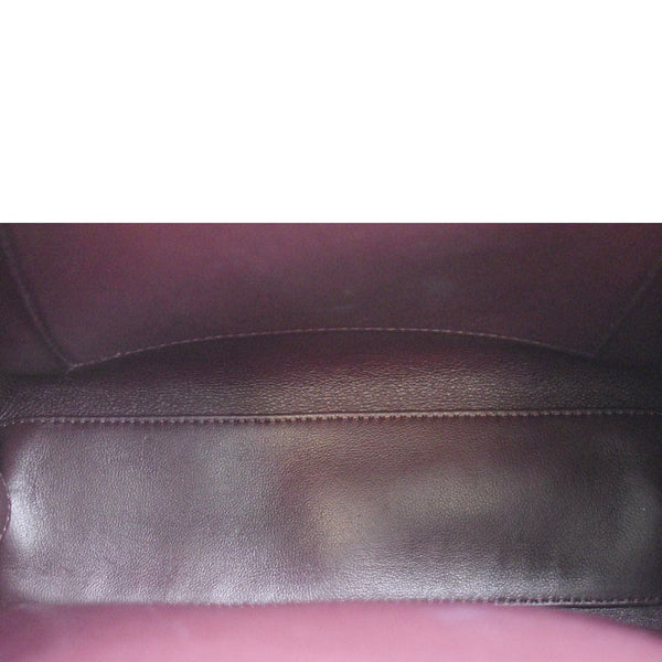 CHANEL CC Kisslock Box Lambskin Leather Chain Shoulder Bag Black