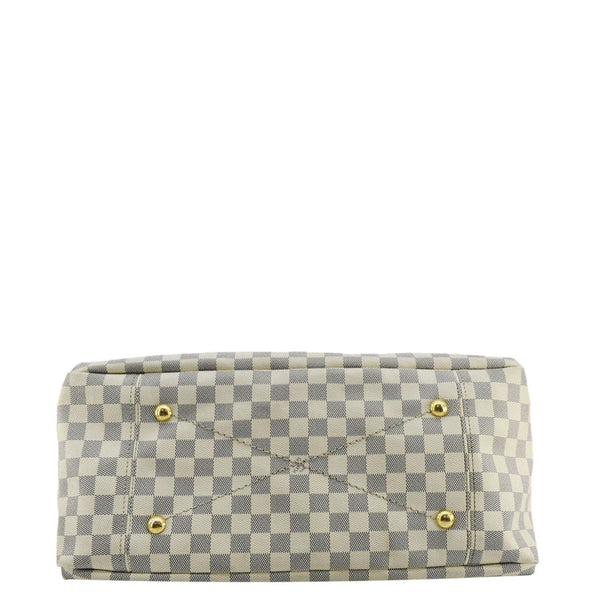 LOUIS VUITTON Artsy MM Damier Azur Hobo Bag White