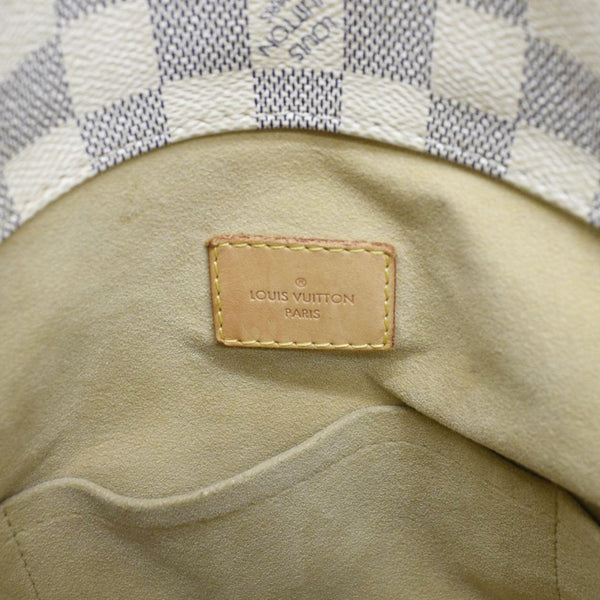 LOUIS VUITTON Artsy MM Damier Azur Hobo Bag White