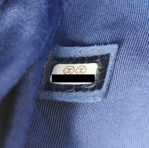 CHANEL CC Day Camera Small Caviar Leather Crossbody Bag Blue