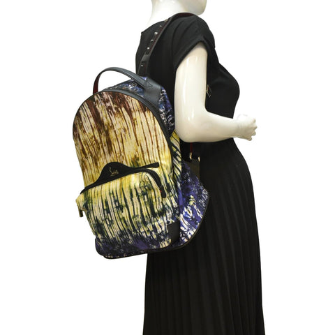 CHRISTIAN LOUBOUTIN Printed Nylon Backpack Multicolor