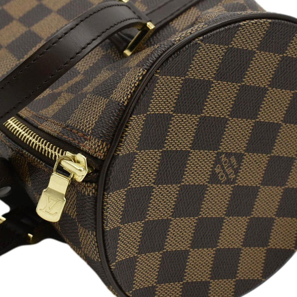 LOUIS VUITTON Papillon Damier Ebene Shoulder Bag Brown