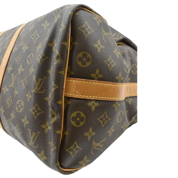 LOUIS VUITTON Keepall 50 Bandouliere Monogram Canvas Travel Bag Brown