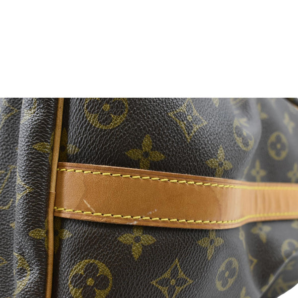LOUIS VUITTON Keepall 50 Bandouliere Monogram Canvas Travel Bag Brown