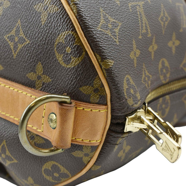LOUIS VUITTON Keepall 50 Bandouliere Monogram Canvas Travel Bag Brown