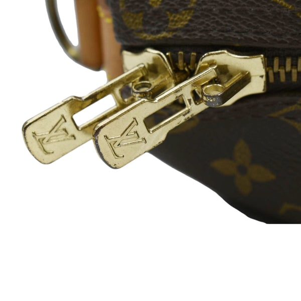 LOUIS VUITTON Keepall 50 Bandouliere Monogram Canvas Travel Bag Brown