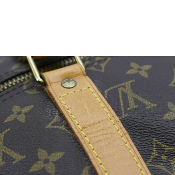 LOUIS VUITTON Keepall 50 Bandouliere Monogram Canvas Travel Bag Brown