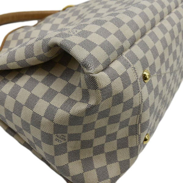 LOUIS VUITTON  Artsy MM Damier Azur Hobo Shoulder Bag White