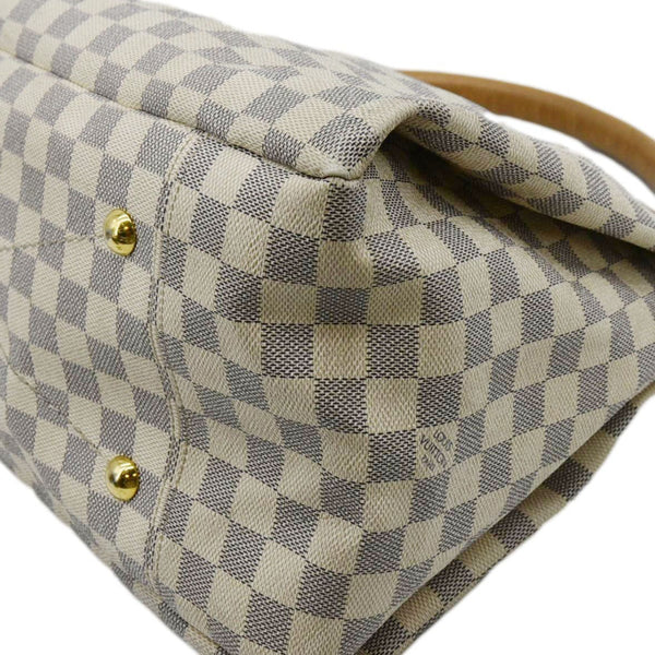 LOUIS VUITTON  Artsy MM Damier Azur Hobo Shoulder Bag White