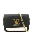 LOUIS VUITTON Lockme Tender Grained Calfskin Leather Shoulder Bag Black