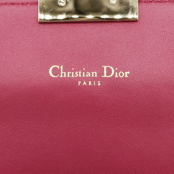 CHRISTIAN DIOR Miss Dior Promenade Cannage Quilted Leather Crossbody Bag Fuchsia