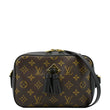 LOUIS VUITTON Saintonge Monogram Canvas Shoulder Bag Noir Black
