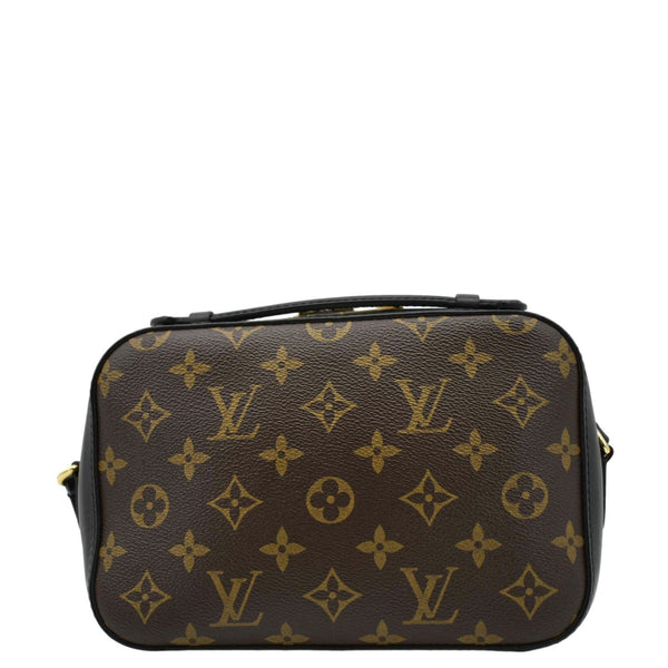 LOUIS VUITTON Saintonge Monogram Canvas Shoulder Bag Noir Black